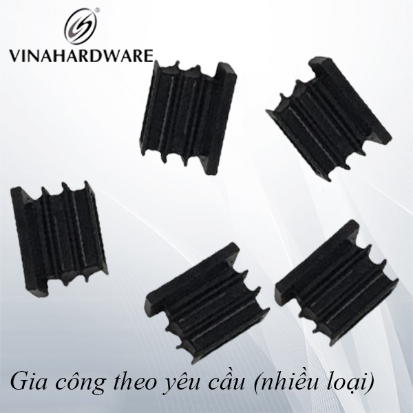 Nút nhựa chữ nhật 13x23x0.8 màu đen - SP2208371