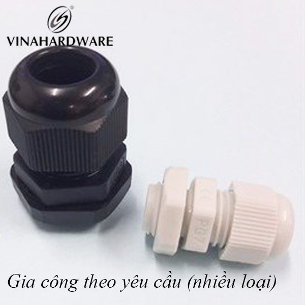 Ốc siết cáp PG7 màu trắng