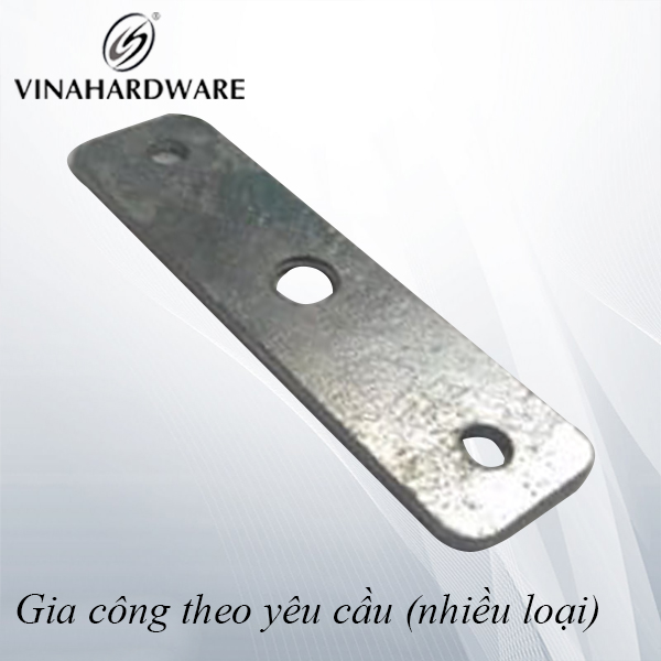 Pát sắt dài 3 lỗ kích thước 18.5*60*1mm VNH185601