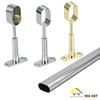 Pat đỡ thanh treo quần áo Vinahardware có điều chỉnh từ 80-108mm (loại kín) - RES1652
