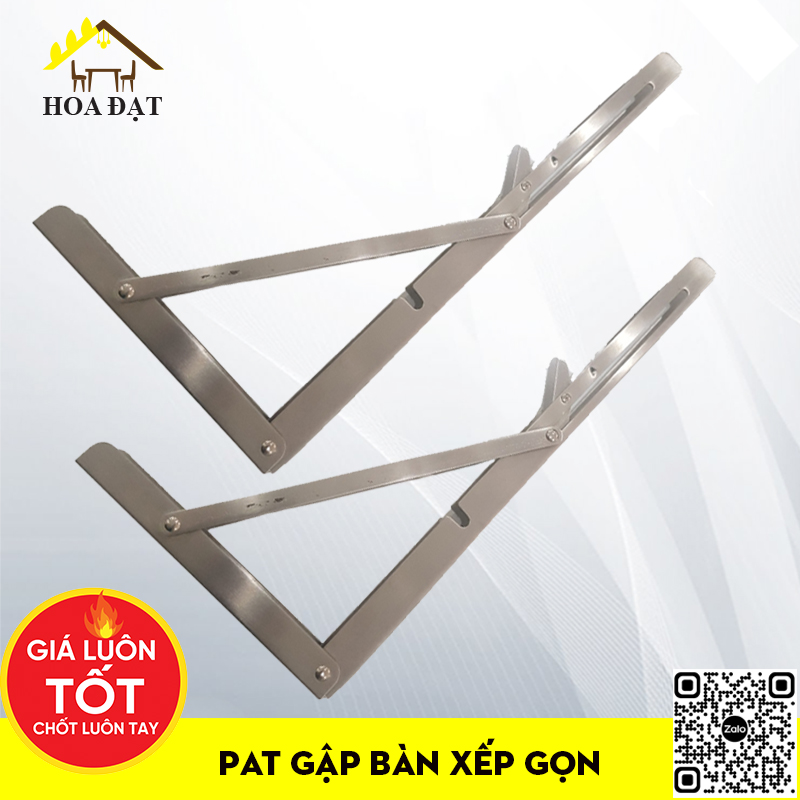 Pat ( bas) gập bàn xếp gọn VNH size 14'', inox 201 P45I14-P45I14