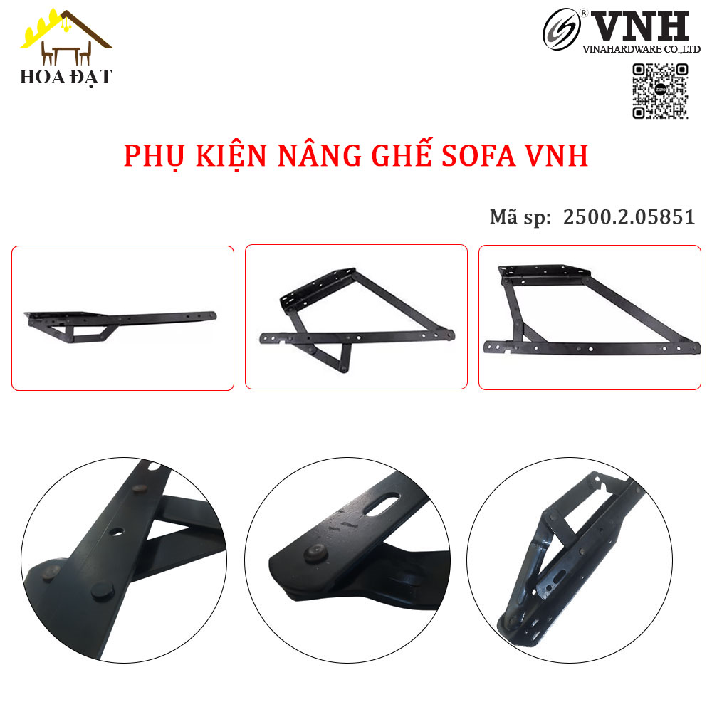 Phụ kiện nâng ghế sofa thành giường không có bánh xe, dài 585mm VNH P4512-P4512