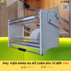 Phụ kiện nâng hạ rổ chén đĩa tủ bếp Vinahardware, loại ngang 800mm 900mm VNH - VNH102923-VNH102923
