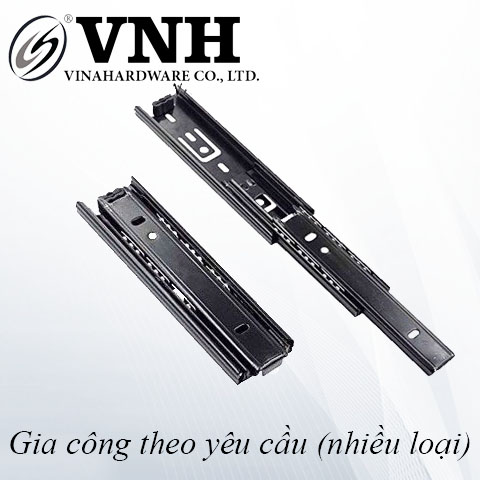 Ray trượt bi 3 tầng, bản 45, màu đen - BI