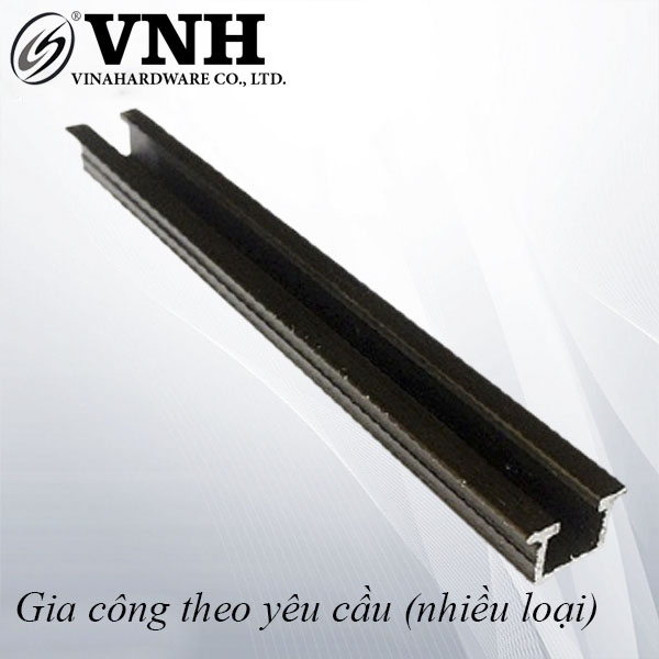 Ray nhôm cửa lùa UV màu nâu, loại mỏng