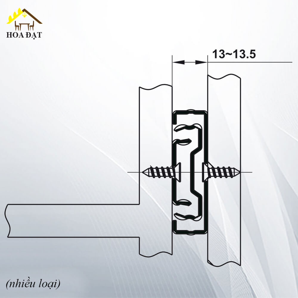 Ray bi 3 tầng, bản 42, màu trắng - ZHL-BBS0342250ZHL