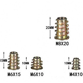 Ốc cấy có tai M6, bảy màu VNH