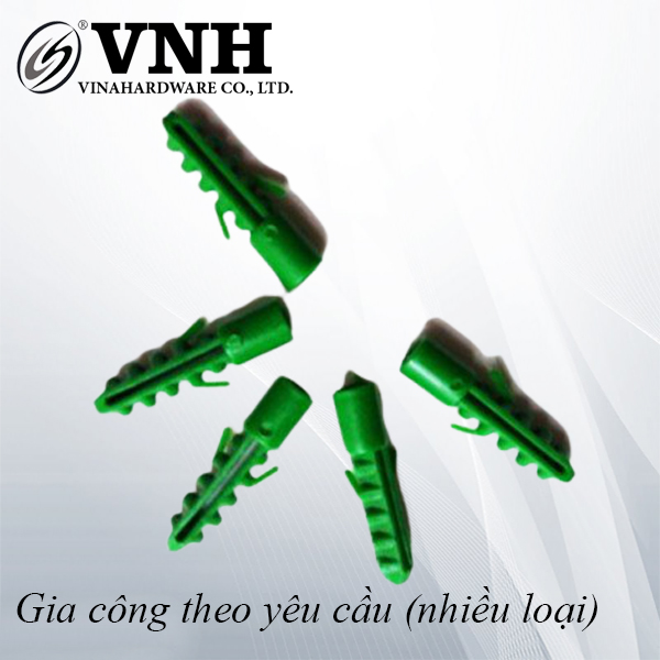 Tắc kê nhựa xanh 6x30mm TK630X3