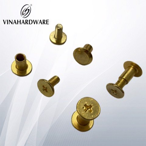 Đinh Rive size M4x8mm màu vàng RV48