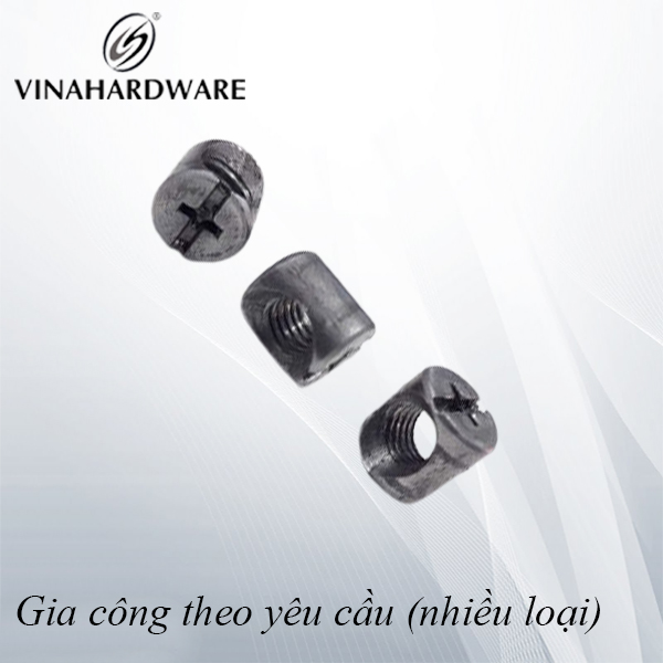 Tán ngang chính tâm, đầu bake, hàng không xi, M6x10x9.5, CRS610P