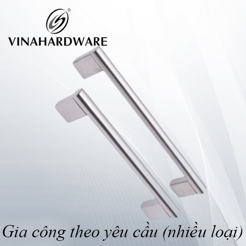 Tay nắm cửa tâm lỗ 256mm, inox 201 Vina - HD0256I201