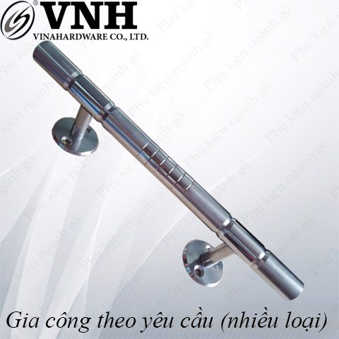 Tay nắm cửa inox phi 16 dài 220mm kiểu Nosovom SUS-304 HD0322