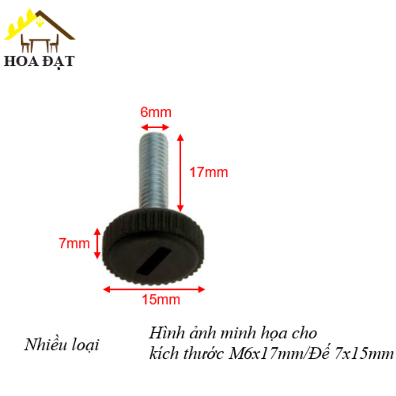 Chỉnh chân bàn bulong inox 304, đế tròn 7x15mm-TA617BI