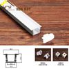 Nẹp nhôm đèn led chữ U Vinahardware kích thước 17.5x12.2x24.5mm màu mờ dài m NNU01-NNU01