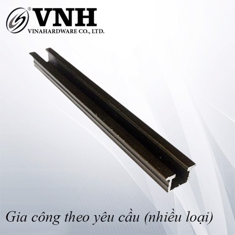 Thanh trượt nhôm cửa lùa loại rãnh đặt trên