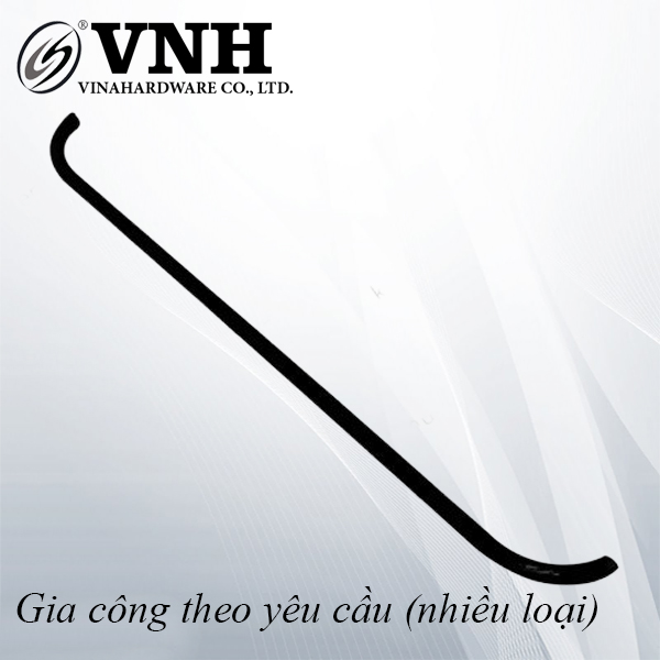 Thanh sắt tròn móc đồ phi 16, dày 1.2mm (732x66x6) VNH TT0001