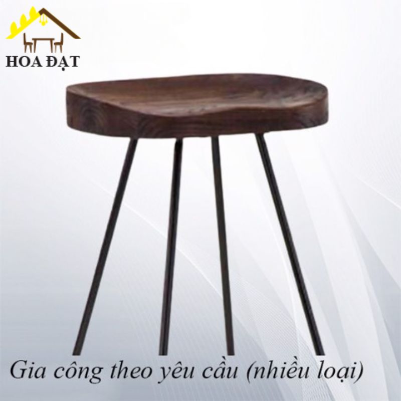 Mặt ghế gỗ tần bì, bo cạnh theo biên dạng, màu nâu - VNH00090