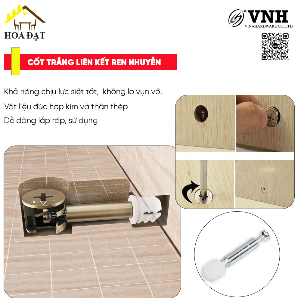 Cốt trắng liên kết ren nhuyễn, màu trắng-CC0015C16