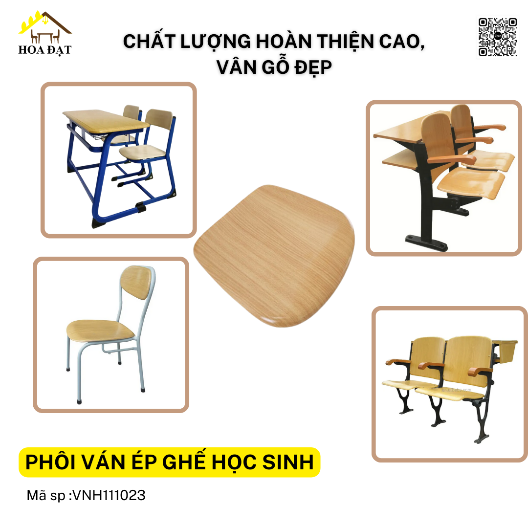 Mặt ghế băng lưng tựa, bằng nhựa - VNH1410NC