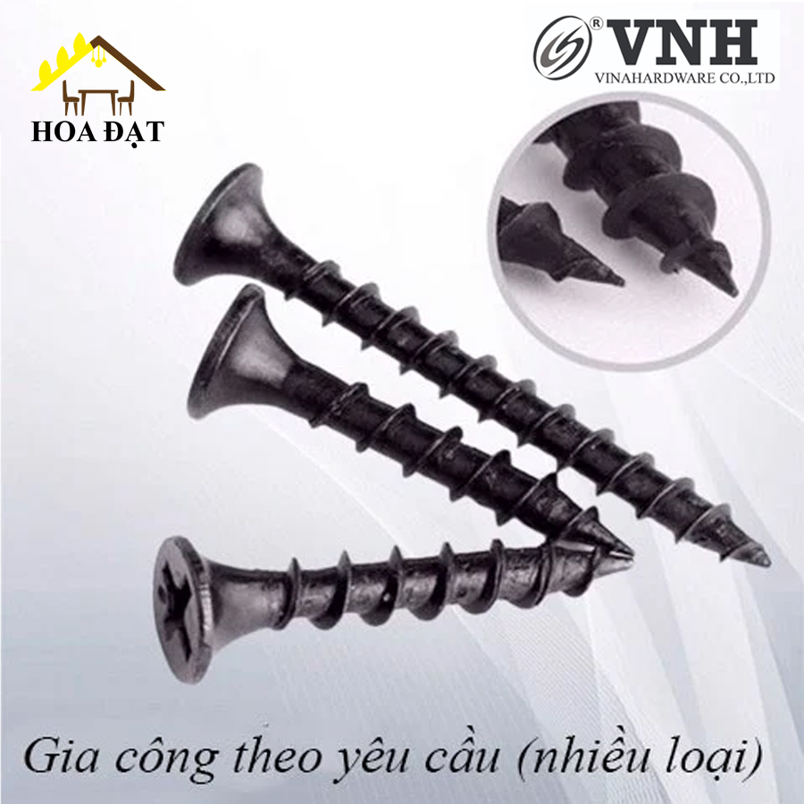 Vít đầu bằng răng nhuyễn M2, M3, M4 màu đen - HDSB313 - ZS0310B