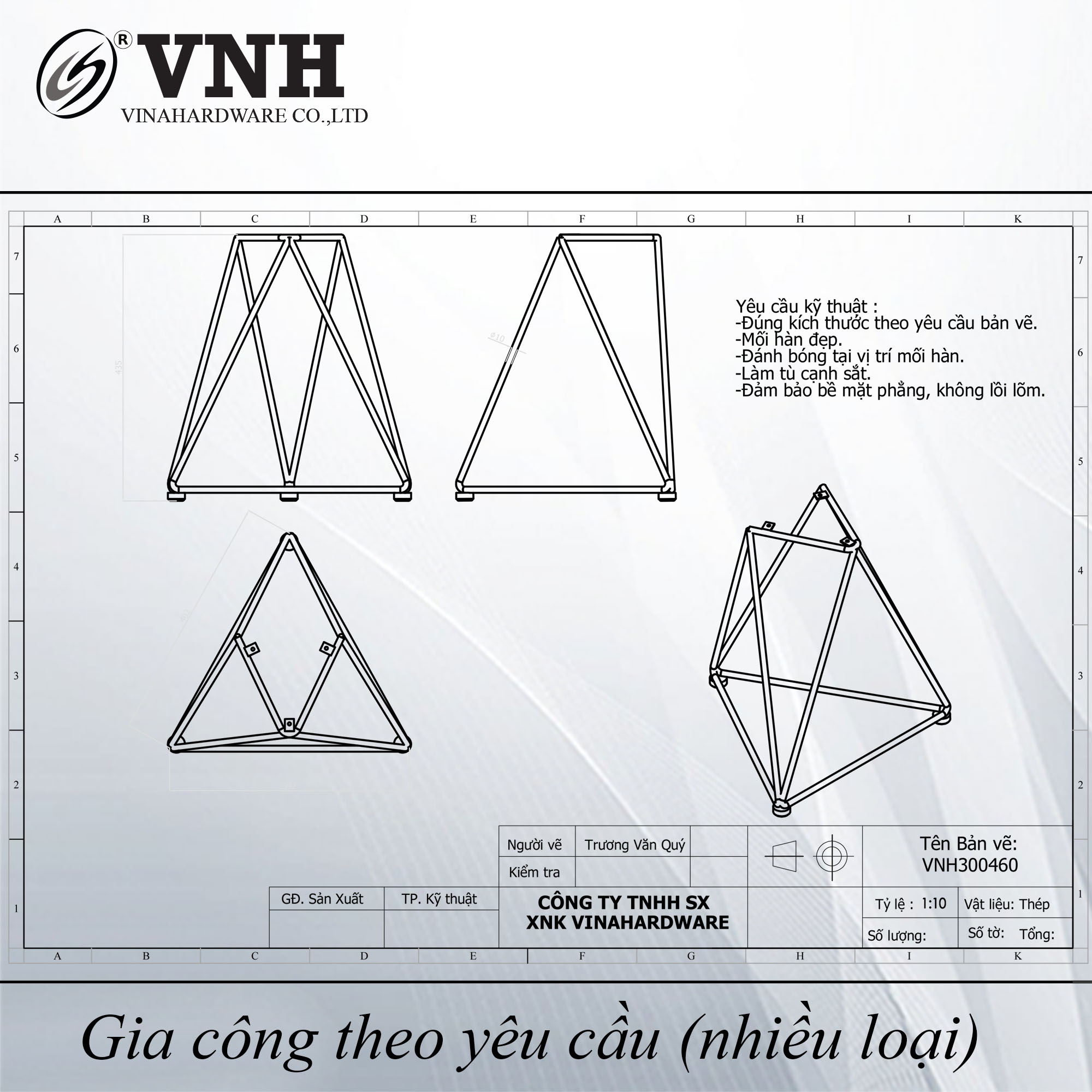 Khung ghế đỏ mỹ thuật láp M8 VNH - VNH300460