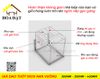 Giá dao thớt inox nan vuông Vinahardware, ray giảm chấn 300mm, 350mm, 450mm - VNH167R350V