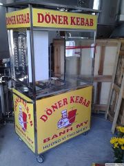 Lò nướng thịt doner kebab 2 buồng đốt