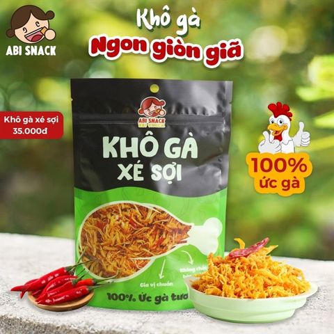  KHÔ GÀ XÉ SỢI - ABI SNACK 