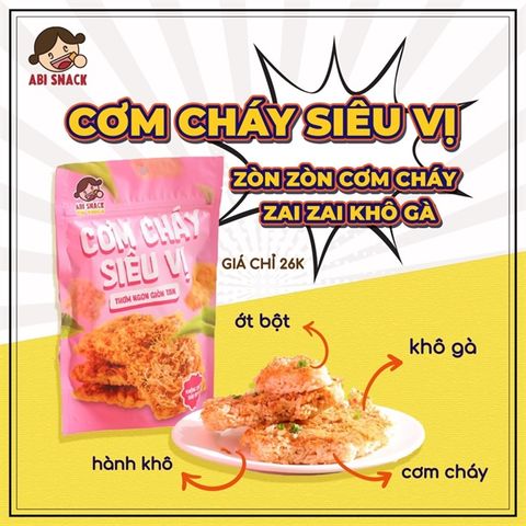  CƠM CHÁY SIÊU VỊ - ABI SNACK 