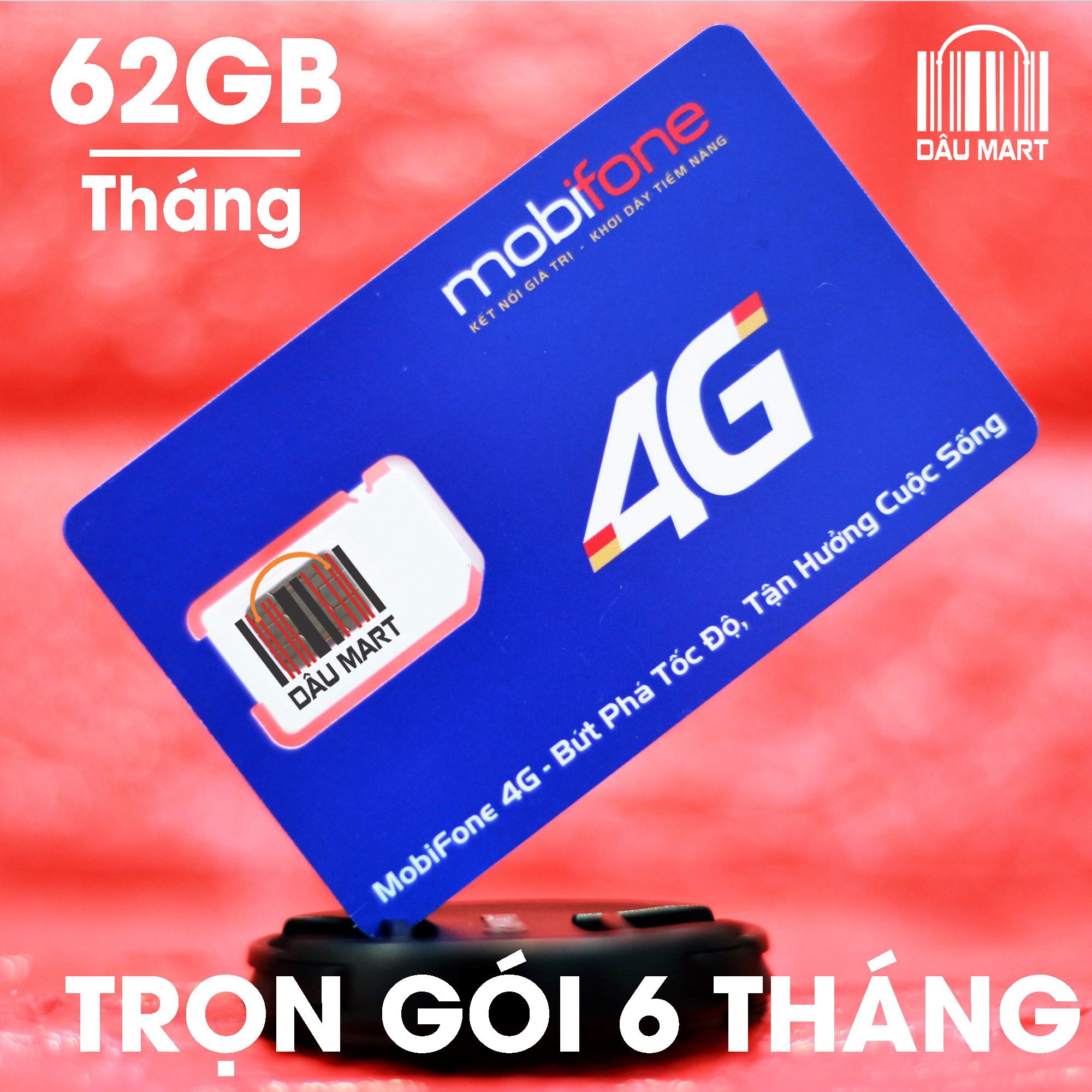 SIM 3G 4G Mobifone MDT120A Tặng 62GB/Tháng Trọn Gói 6 Tháng