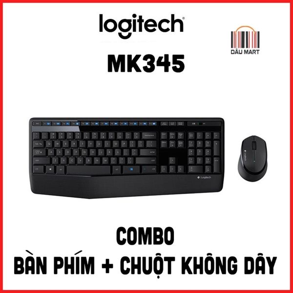 Bộ bàn phím và chuột không dây Logitech MK345