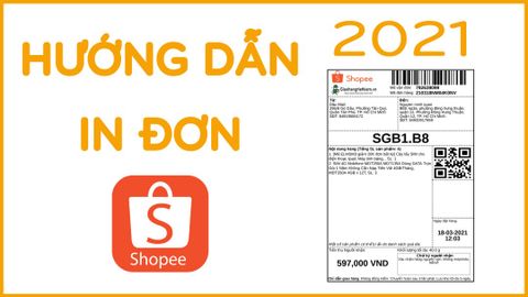  Hướng dẫn in đơn hàng Shopee bằng máy tin nhiệt với khổ giấy 100x150mm và 70x100mm 