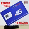 SIM 4G Mobifone Tặng 120GB/Tháng (Free tháng đầu)