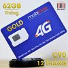 SIM 4G Mobifone C120 - C90 Tặng 62GB/Tháng Gọi Miễn Phí Không Giới Hạn