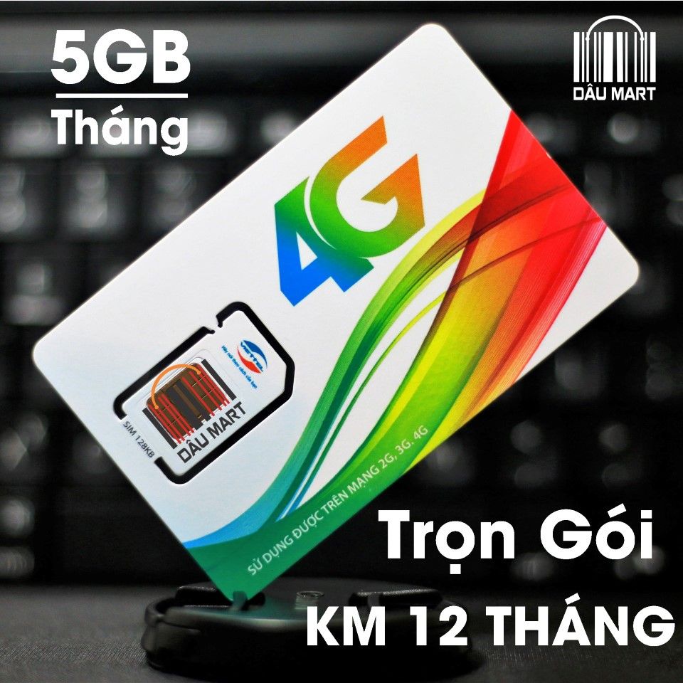 Sim 4G Viettel DC500 Trọn Gói 1 Năm Với 5GB/Tháng