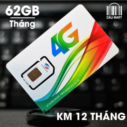  SIM 4G Viettel Tặng 60GB/Tháng (2GB/ngày) KM 12 tháng 