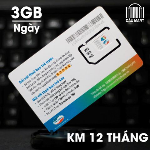  SIM 4G Viettel MT5C Tặng 3GB/ngày chỉ với 5000đ Đăng Ký 