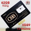 SIM 4G Vinaphone D60G - VD89 Tặng 62GB/Tháng Gọi Miễn Phí 43.000 phút