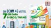 SIM Dcom 4G Viettel Tặng 7GB Data Mỗi Tháng