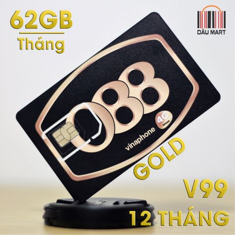  SIM 4G Vina Gold V99 Tặng 62GB/Tháng Gọi Miễn Phí 43.000 phút 