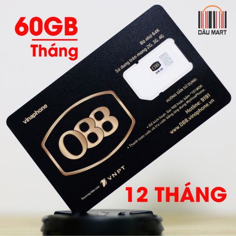  SIM 4G Vinaphone Tặng 60GB/Tháng (2GB/ngày) 