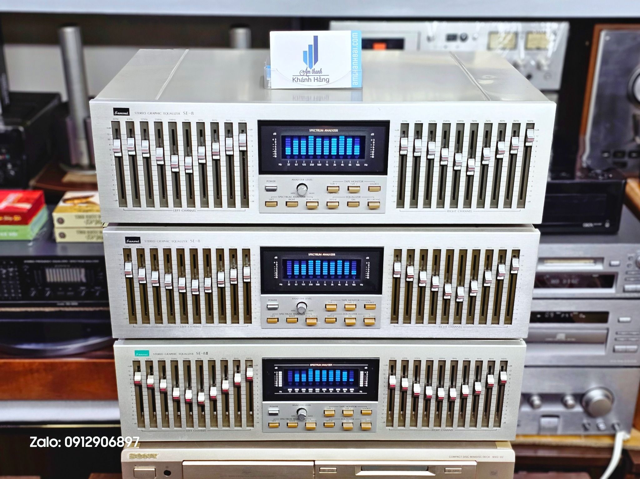 EQ NHẬT: SANSUI SE 8 VÀ SE 8II ĐẸP SANG CHẢNH