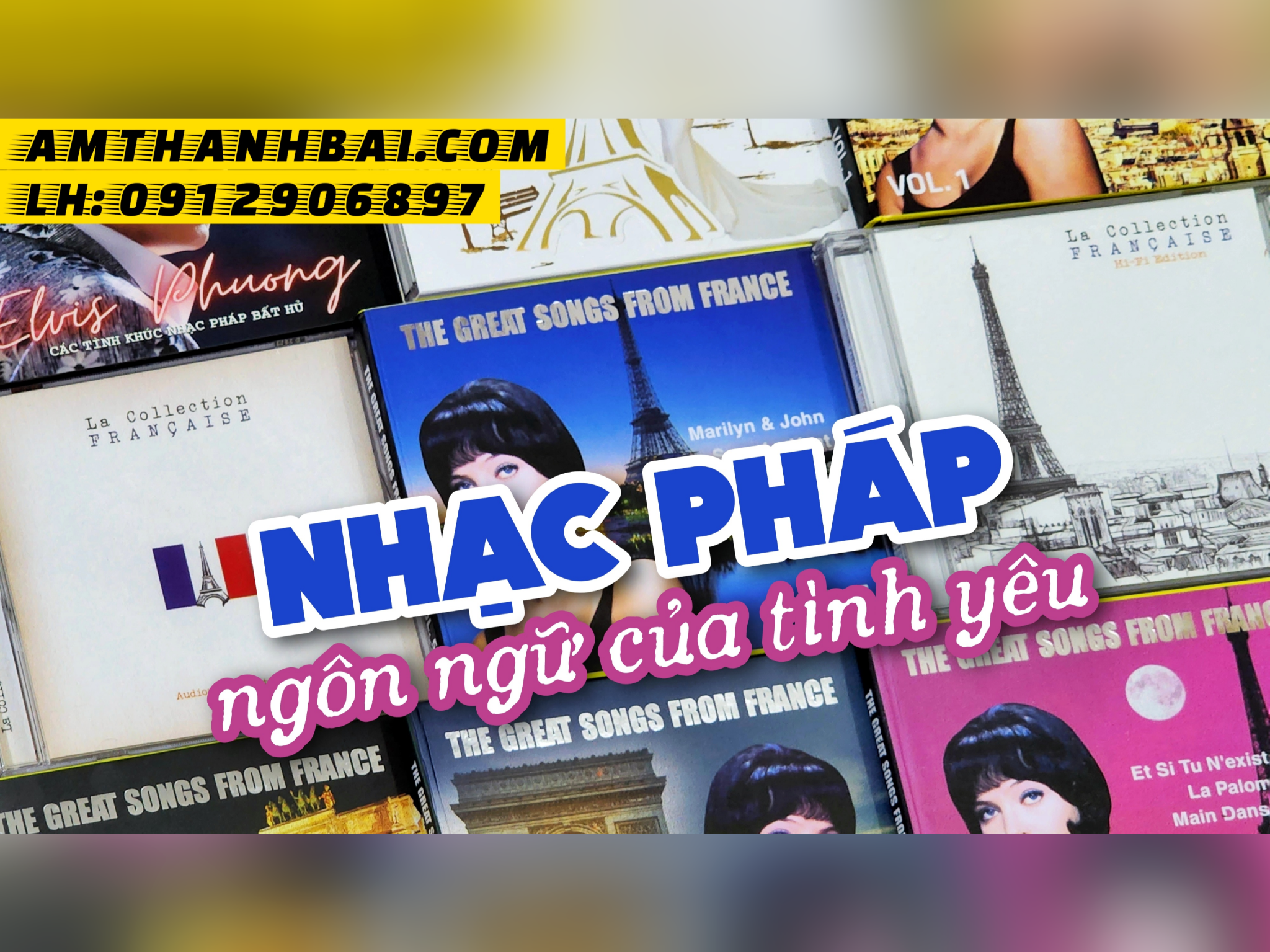 10 CD GỐC NHẠC PHÁP TUYỂN CHỌN: NGÔN NGỮ CỦA TÌNH YÊU