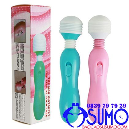 Chày rung massage mini 2 cấp độ sử dụng 2 pin AAA