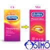 Bao cao su Durex Pleasuremax chính hãng gân gai nhám size lớn 56mm hộp 12 chiếc