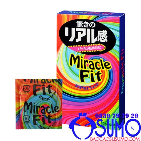 Bao cao su Sagami Miracle fit size nhỏ 49mm shop Sumo Can Tho