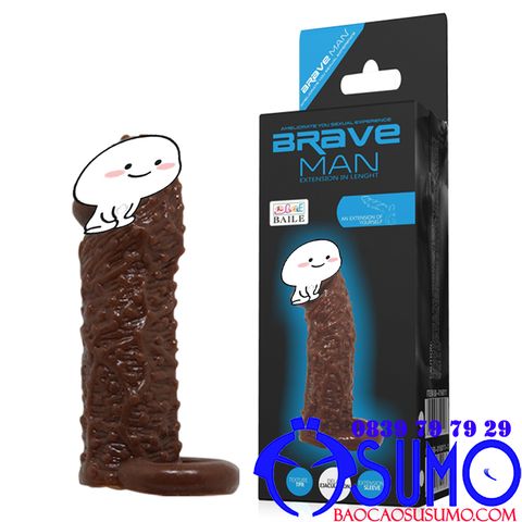 Bao don den Brave men tang 4cm co quay deo da nau gai nham