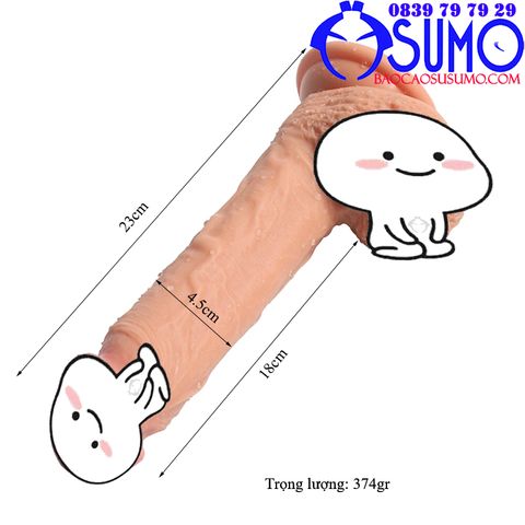 Duong vat gia khong rung mau da Realistic Dildo 7inch gia re Can Tho 