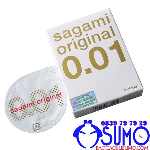 Bao cao su Sagami Original 0.01 cao cap sieu mong nhat the gioi chinh hang 2pcs