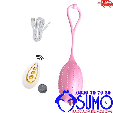 Trung rung Boss luoi gai khong day silicone mem mai cao cap 10 che do rung